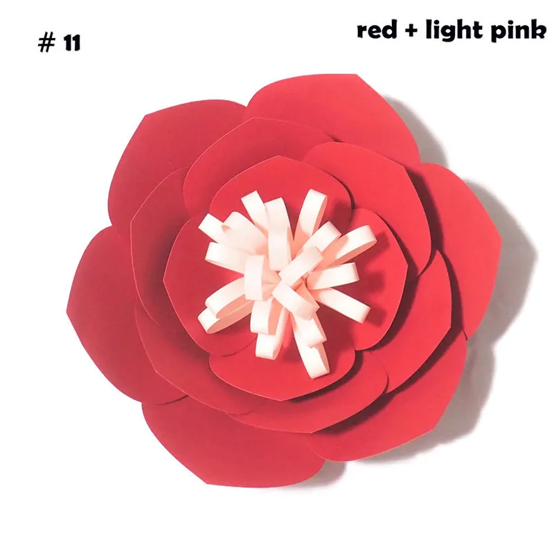 35 см Cardstock роза DIY Простые бумажные цветы 4 Свадебные Декорации для мероприятий