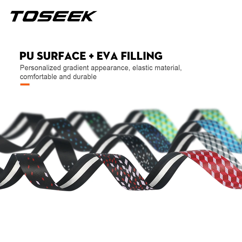 Soft Road Bike Bicycle Handlebar Cork EVA PU Bar Tape Professional Cycling Damping Anti-Vibration Wrap With 2 Bar Plug bike handlebar tape
