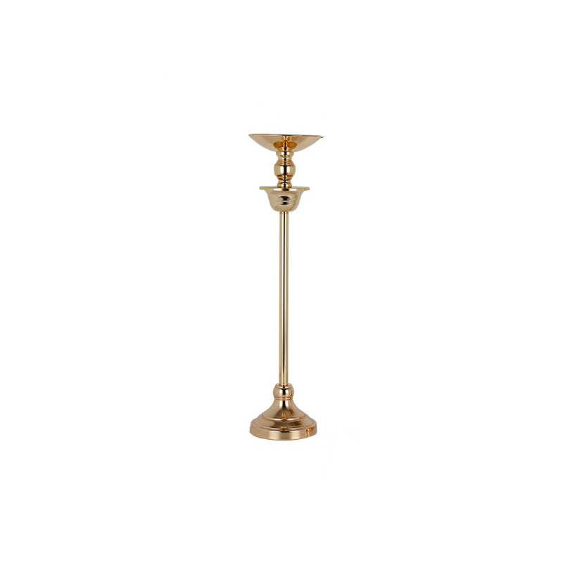 Gold Vase Romantic Flowers Stand Metal Road Lead Wedding Table Centerpiece Flower Rack Event Party Decoration