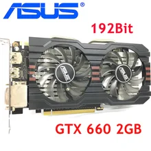 Видеокарта ASUS GTX 660 2GB 192Bit GDDR5, видеокарты для nVIDIA Geforce GTX660, используемые vga-карты прочнее GTX 750 Ti