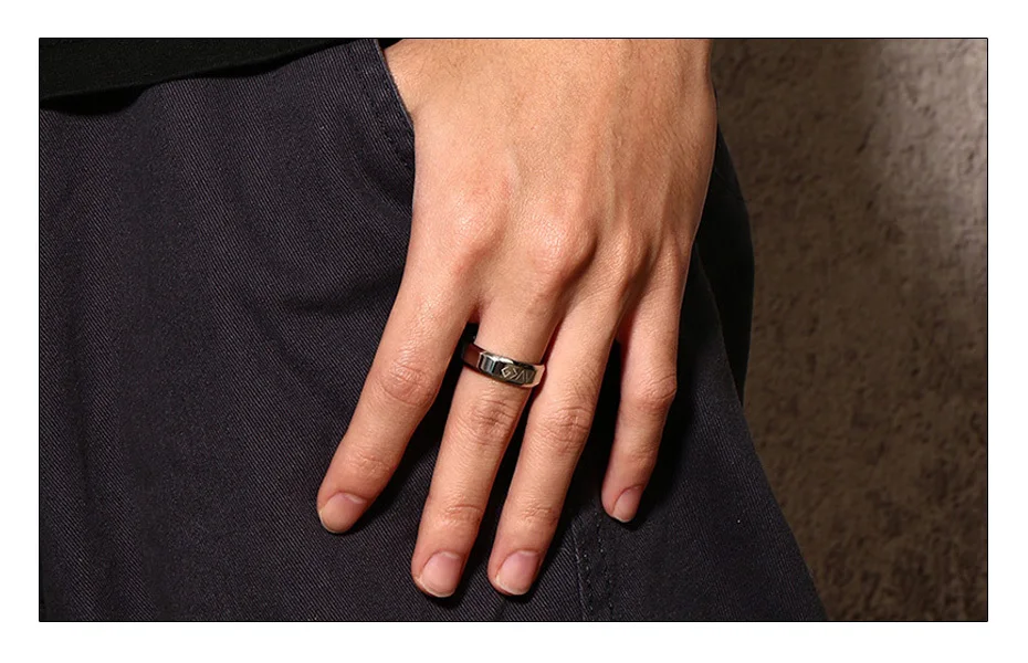 Meaeguet God Is Greater Than The Highs And The Lows Ring Men's Personalized Stainless Steel Wedding Bands Jewelry (2)