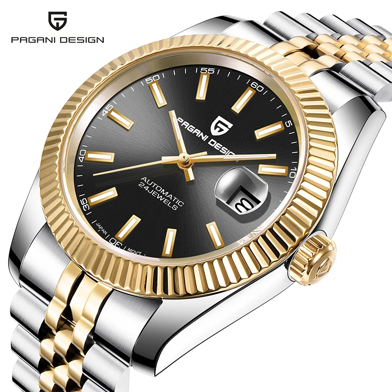 2020 PAGANI DESIGN Luxury Men's Watches Waterproof Automatic Dress Steel Wrist Watch Man Two Tones Jubilee Bracelet reloj hombre |