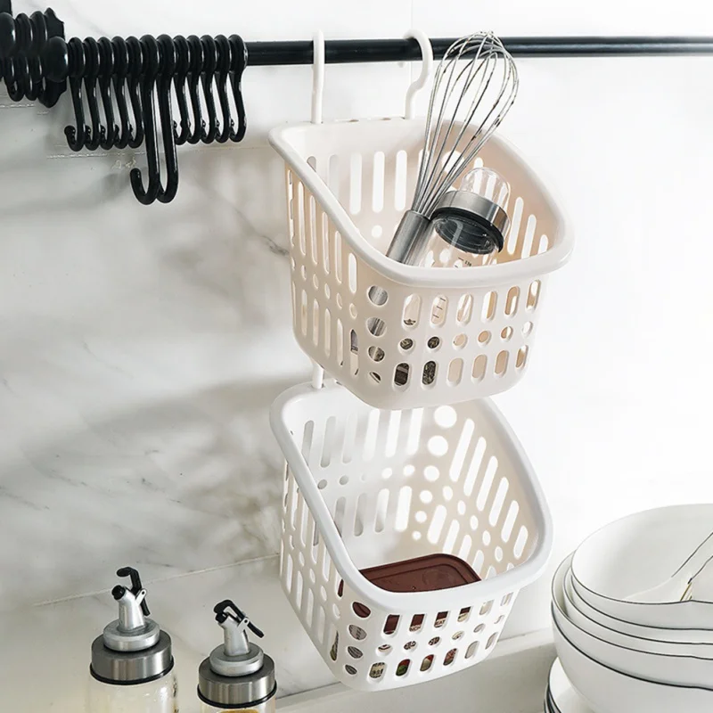 

Hanging Storage Basket Container Holder Bathroom Kitchen Home Organizer