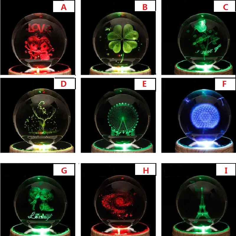 Музыкальная шкатулка в виде хрустального шара светодиодный держатель лампы беспроводной Bluetooth динамик креативный подарок на день Святого Валентина рождественские поделки