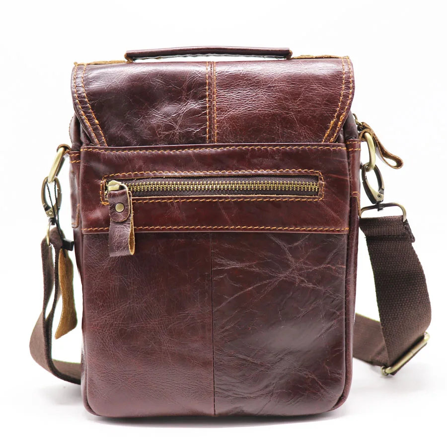 Бренд GO LUCK хит продаж сумка из натуральной кожи с верхней ручкой мужская через