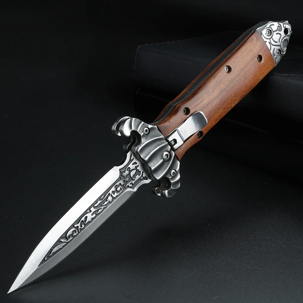 Складной нож для выживания на природе, кемпинг, охота, кованый нож ручной работы, Самооборона, многофункциональные Коллекционные ножи, карманный нож|Ножи| | АлиЭкспресс