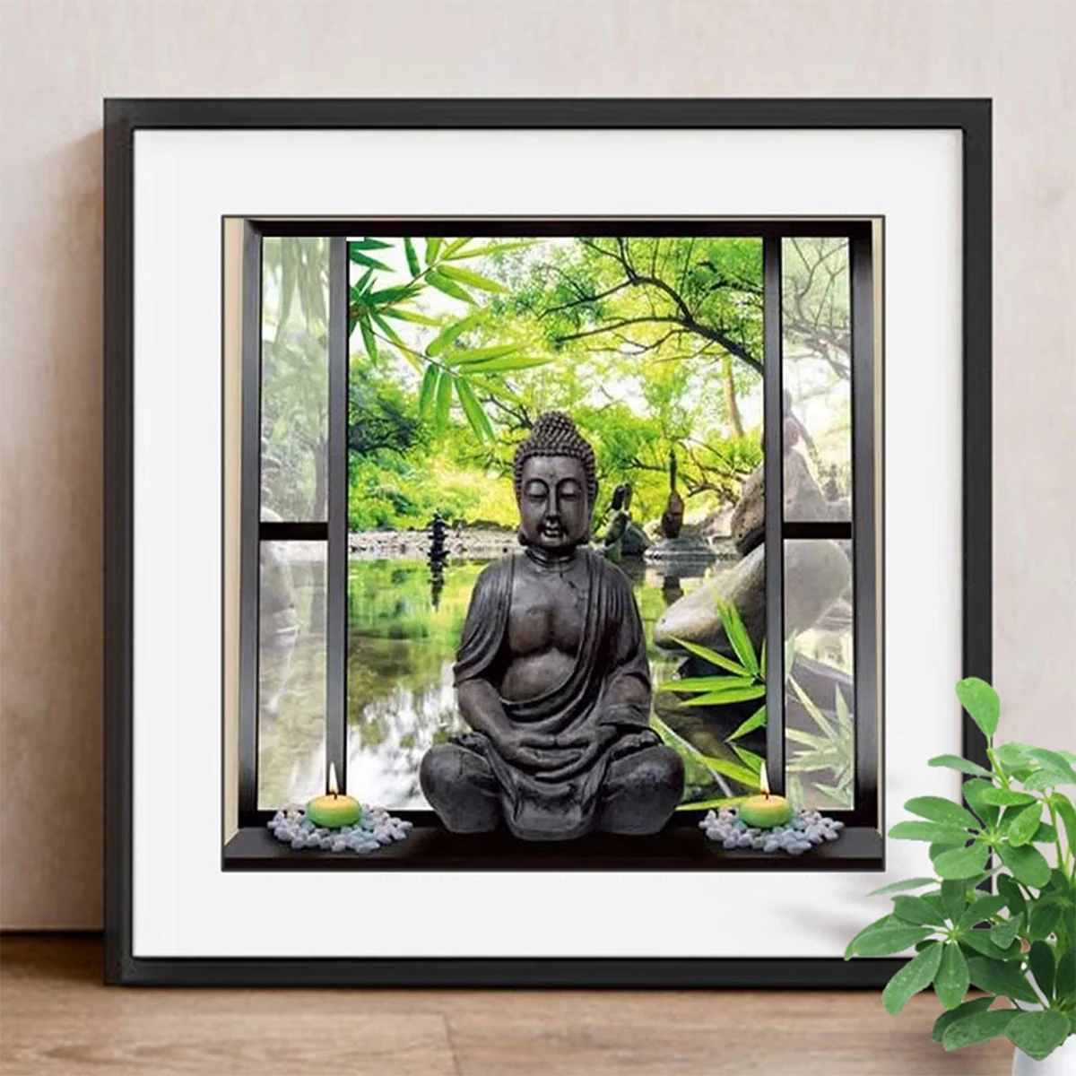 Full Square Diamond Embroidery Display Buddha Religion 5D DIY Painting Rhinestones Mosaic Decor Home Gift | Дом и сад