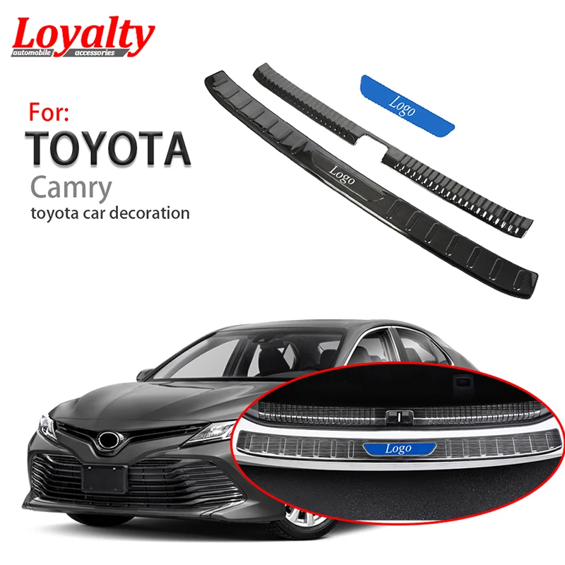 Лояльность для Toyota Camry 2018 2019 2020 задний бампер багажник защита декоративная