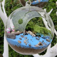 O. RoseLif DIY горячая прозрачная Мода Прозрачное Стекло Круглый Террариум цветок завод Стенд подвесная гидропонная ваза r домашний декор