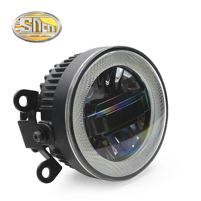  SNCN 3-IN-1 Functions Auto LED Angel Eyes Daytime Running Light Car Projector Fog Lamp For Mitsubis - 32595234732