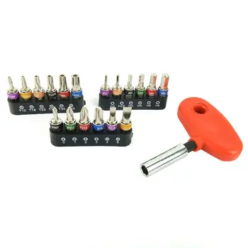 

19pcs/set Universal Screwdriver Mini Ratchet Wrench Bit 1/4 Driver Socket Handle Repair Tool Kit 72XD
