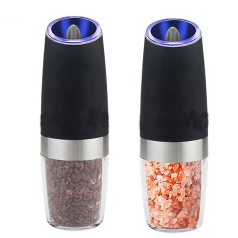 Electric Pepper Mill Salt Grinder Practical Spice Mills Moedor De Pimenta Grinding Tool W/LED Light For Kitchen | Дом и сад