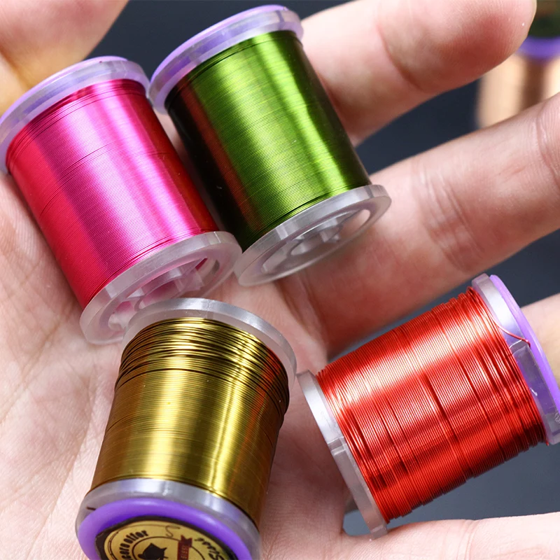 1pc 더 큰 볼륨 0.2mm/0.3mm 플라이 타이 구리 와이어 바디 가중 플라이 타이 재료 요정 버저 세그먼트 리브 플라이