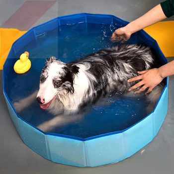 

Dog Pool Foldable Pet Swimming Pool Dog Swimming Pool Pet Bath Swimming Tub Bathtub Collapsible Bathing Pool for Dogs Cats Kids