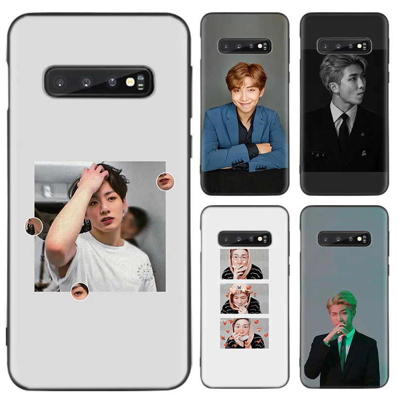 Rap Monsters RM Kpop Case for Samsung Galaxy S10+ Plus Lite Note 10 9 8 S9 S8 J4 J6+ Plus S7 S6 Black Phone Cover