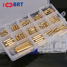 

280Pcs/set M2 M2.5 M3 M4 Copper column motherboard screw single head double pass hexagon computer chassis isolation column set