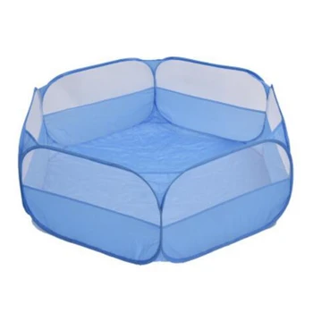 

Portable Small Pet Cage Transparent Hedgehog Cage Tent Pet Playpen Open Folding Yard Fence for Dog Hamster Rabbit