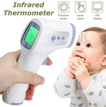 

Forehead Thermometer Non Contact Infrared Thermometer Body Temperature Fever Digital Measure Tool for Baby Adult in stock