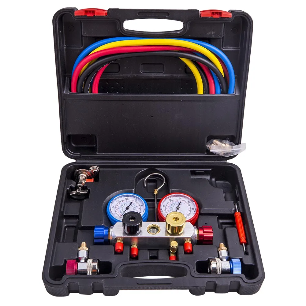 4-сторонний диагностический манометр переменного тока для кондиционера R12 R22 R134A