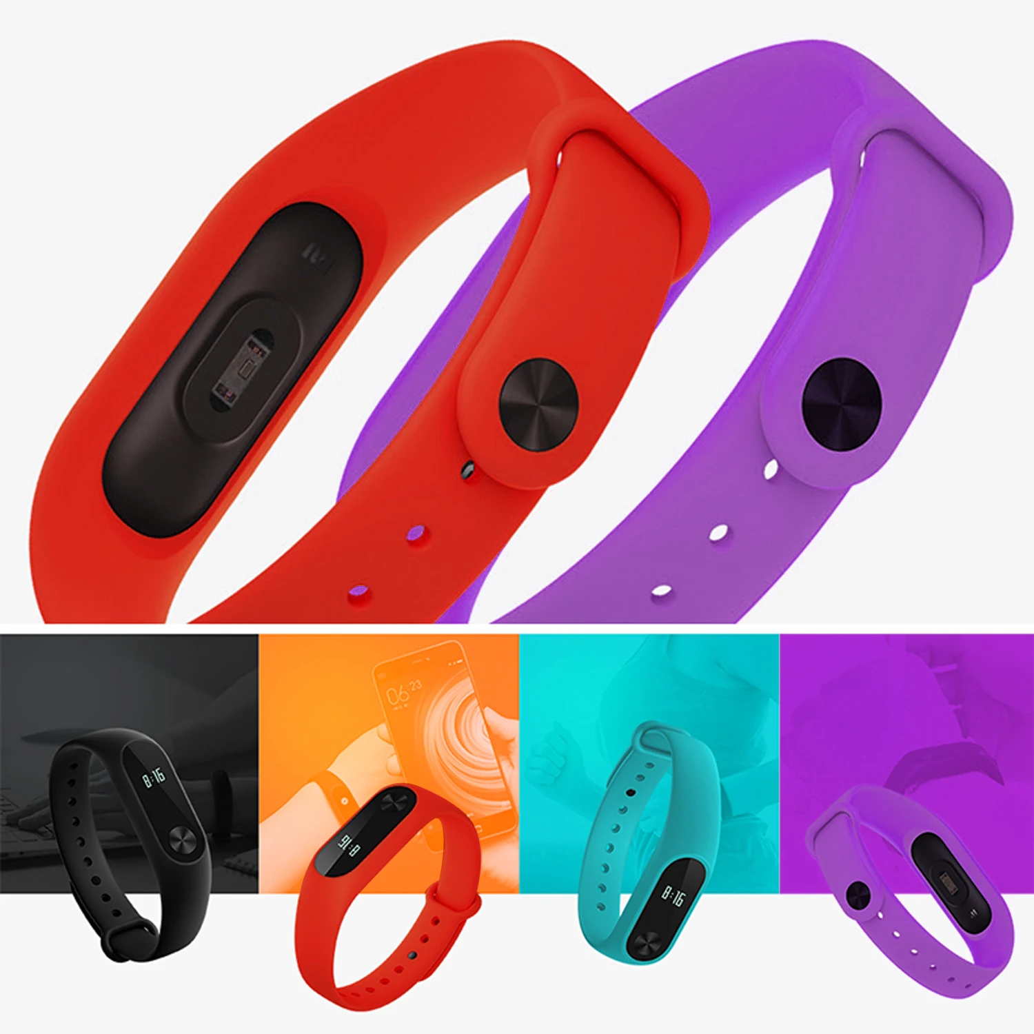 Ремешок Gosear для наручных часов браслет Xiaomi Mi Band 3 4 Mi3 Mi4 Band3 Band4 аксессуары смарт 15