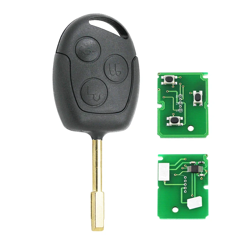 3 кнопки 433 МГц Автомобильный Дистанционный ключ для Ford Mondeo/Fiesta/Focus/KA/Transit/K2 2002-2012 со стеклянным чипом 4D60 FO21 Blade