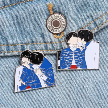 

1Pcs KPOP Bangtan Boy Enamel Pin Lapel Pins Metal Badge Brooches Kpop Accessories Jewelry Gift for Fans Decaration Supplies