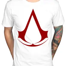 Новая мужская футболка с логотипом Assassins Creed, футболка с символикой, персональная игра пиратов