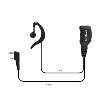 

G Type Adjustable Volume Earpiece PU Wire 2Pin PTT Headphone For Kenwood For BaoFeng UV-5R 888S For Retevis RT5R H777 RT5 RT7