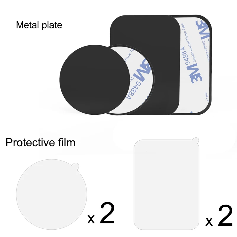 extra Metal Plate XMXCZKJ, магнитное автомобильное крепление для телефона, Универсальное крепление на вентиляционное отверстие, магнитное автомобильное крепление для телефона, держатель для телефона для iPhone 11 Pro Max, gps, вентиляционная стойка - Цвет: extra Metal Plate