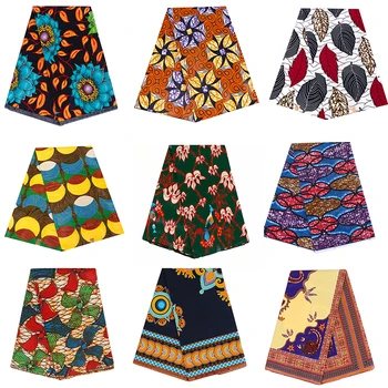 

100% Cotton Veritable Wax African Fabric Wax Block Prints Fabric African Real Guaranteed Ankara Fabric Wax Fabric