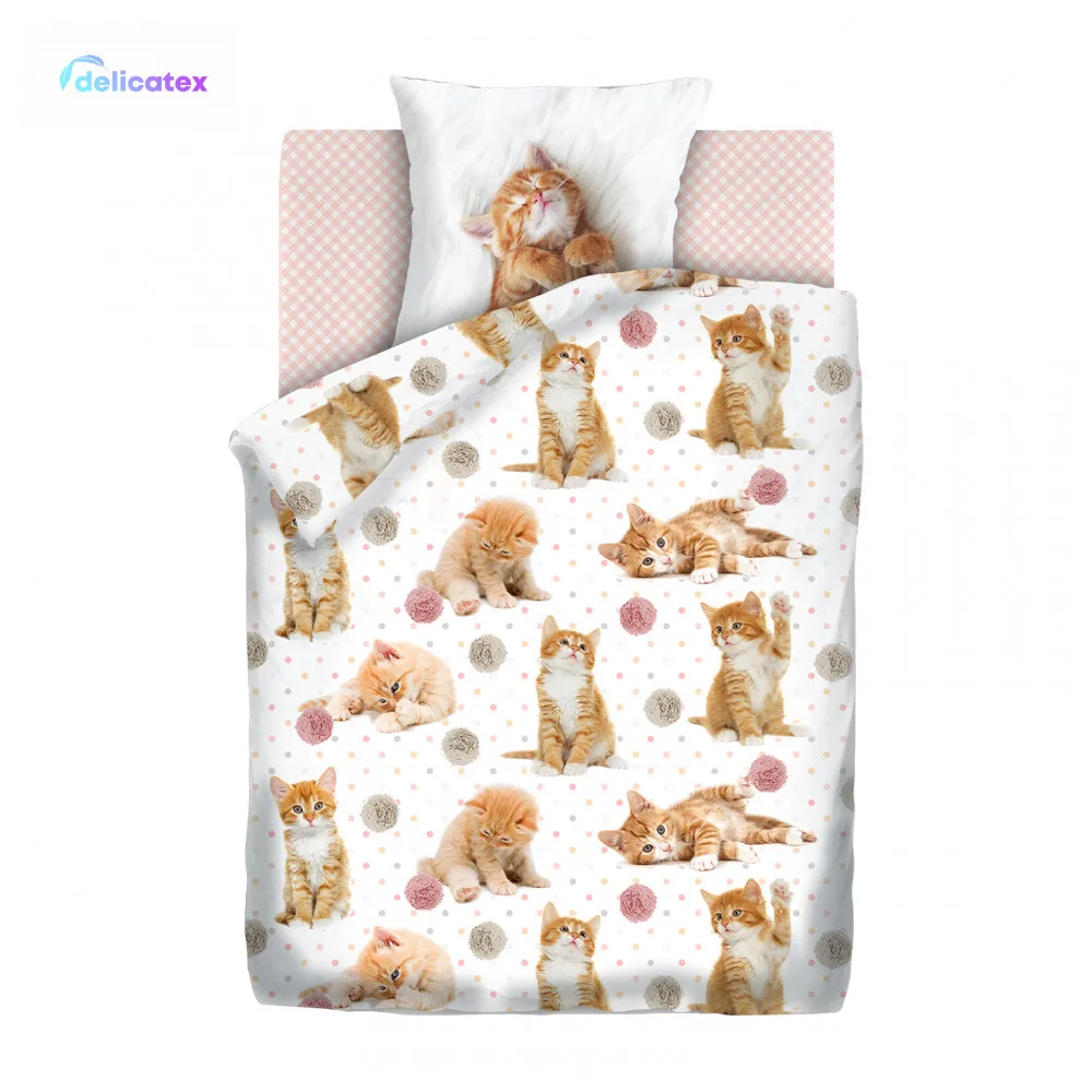 КПБ 1.5 поплин "4 YOU" Fun&Cute(70х70) рис. 16084-1/16085-1/8672-6 Cute kittens
