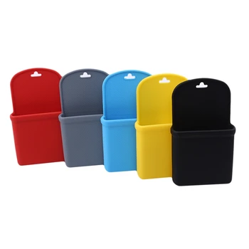 

Car Silicone Storage Bag Holder Storage Bag Organizer Automobile Air Outlet Dashboard Hanging Box