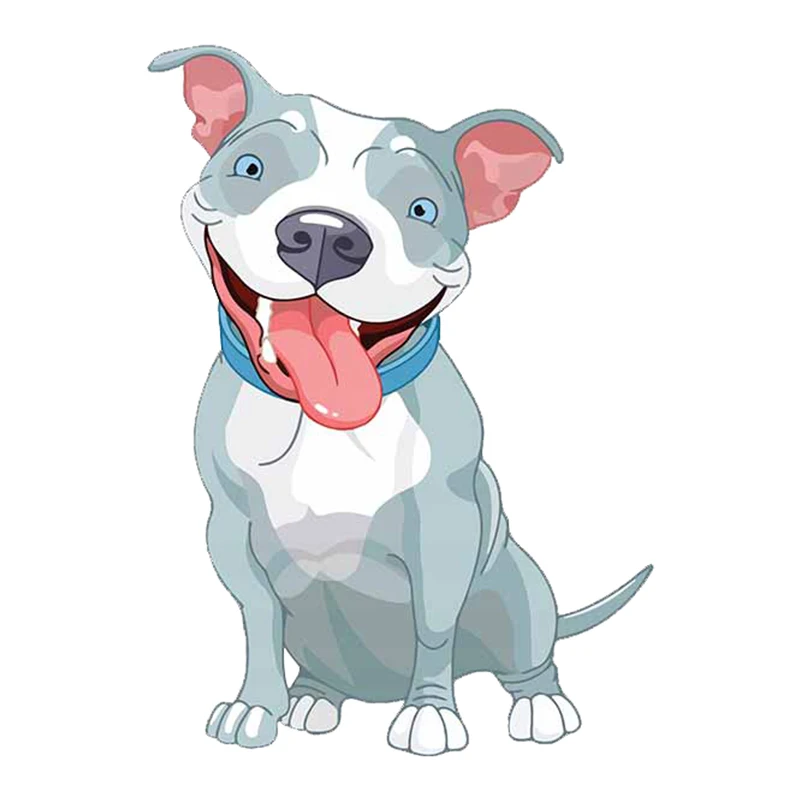 

13 см x 9,3 см для забавный щенок с высунутым языком Виниловая пленка для оклеивания автомобилей, Обёрточная бумага бампер аниме автомобильные мультипликационные наклейки бампер доски Наклейка