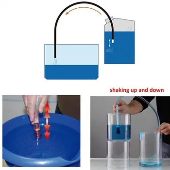 

180mm Easy Clean Gas Fuel Safety Pipe Home Brew Siphon Tube Self Priming Hose Practical PVC Transparent Accessories Anti Static