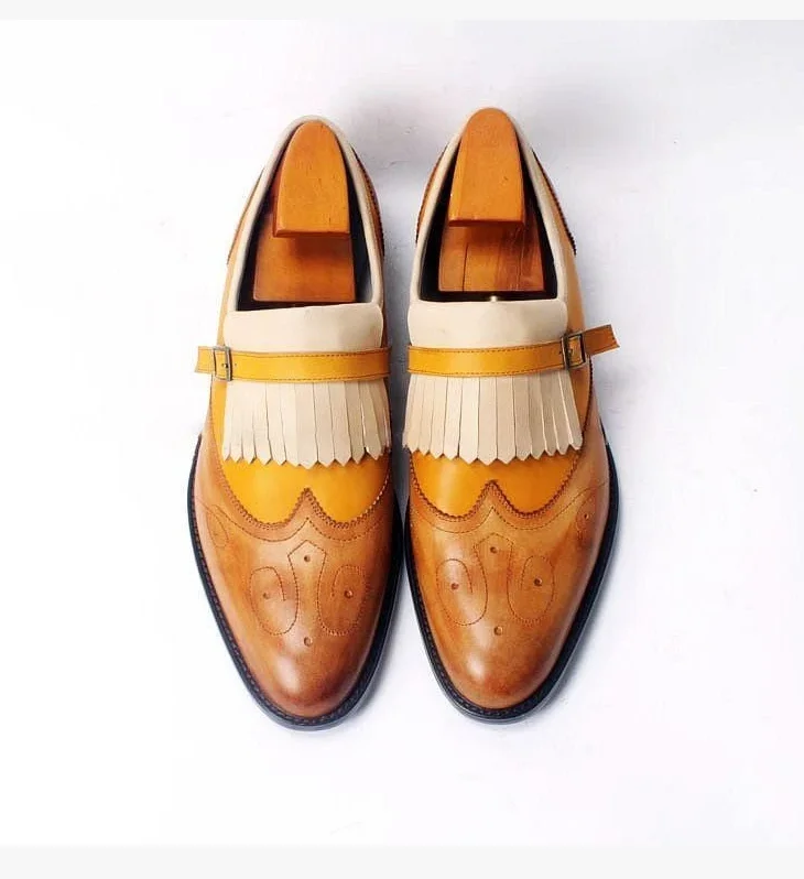 Men Vintage Original Design Loafer Pu Leather Shoes Casual Shoes Dress Shoes Brogue Shoes Spring Classic Male Casual F166