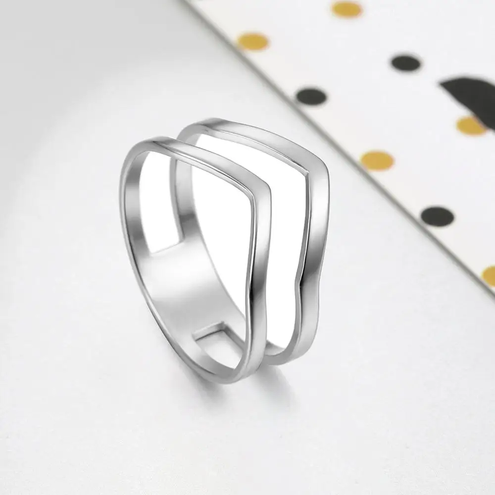 Finger Ring Stainless Steel Gold Color Skyrim 2025 Party Jewelry for Women Girls