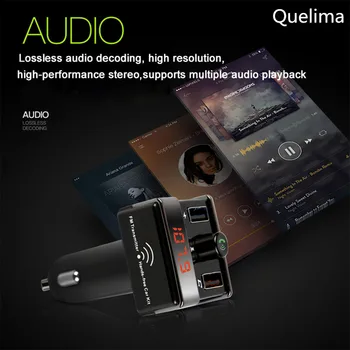 

MagiDeal Car Bluetooth FM Transmitter, Wireless Radio Adapter Hands-free