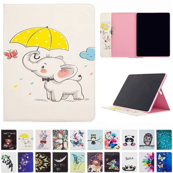 

For Apple iPad Pro 12.9 (2020) Flip Cover for Apple iPad Pro (12.9-inch, 4th generation) Cartoon Painted Flip Leather Case Funda