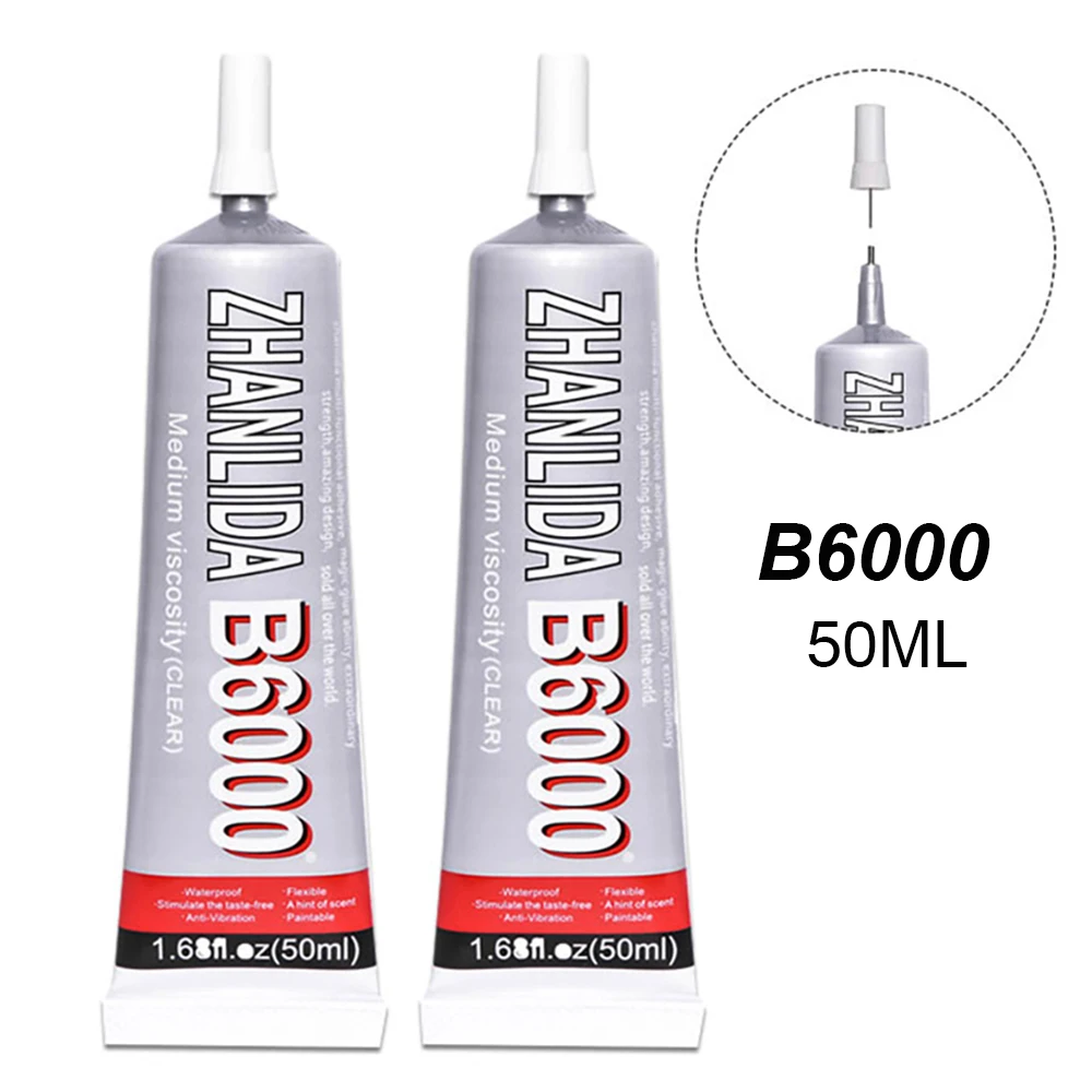 

50ML B6000 Glue Adhesive Transparent Epoxy Resin Kit LCD Phone Screen Wood School Hobby b7000 Craft Material DIY Jewelry Acrylic