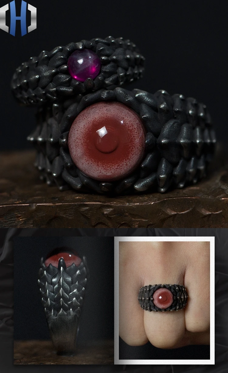 Original Design Handmade Silver Lotus Ring 925 Sterling Silver Ring Female Couple Crystal Ring