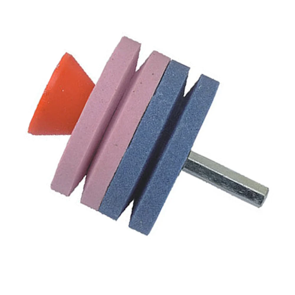 blue and pink Горячая Распродажа, универсальная точилка для косилки, садовый шлифовальный инструмент для электрической ручной дрели, аксессуары для газонокосилки NDS66 - Цвет: blue and pink