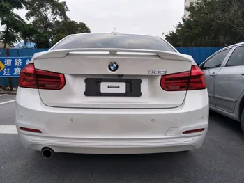 

Use For BMW 3 Series F30 2013--2018 Year Spoiler Sport ABS Plastic Carbon Fiber Look Rear Trunk Wing Car Body Kit Accessories