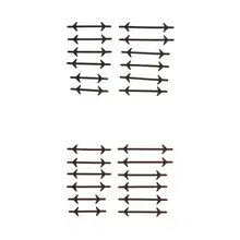 2 комплекта 24 шт унисекс шнурки без завязок эластичные силиконовые кроссовки шнурки коричневый/черный