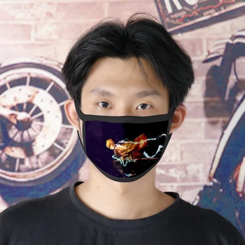 

Demon Blade Mask Anime 3D Cosplay High Quality Cotton Mouth Mask Face Mask Reusable 3D Unisex Demon Slayer Party Mask Women/Men