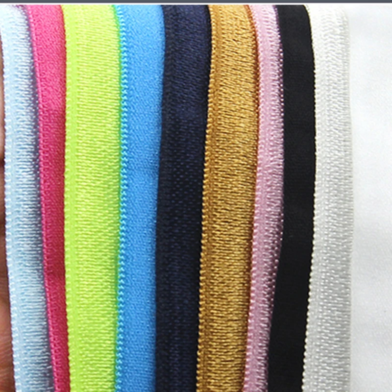 Ribbon Decoration Ribbon Supplies Sewing Ribbon Lace Trim Ribbon 5yards/Lot 5/8" 15mm Elastic Band Multicolor Fold Over Spandex Elastic Ribbon Sewing Lace Trim Waist Band Garment Accessory