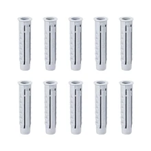 

uxcell 100pcs 8mm X 40mm Plastic Expansion Pipe Column Concrete Anchor Wall Plug Gray High Quality Good Elasticity