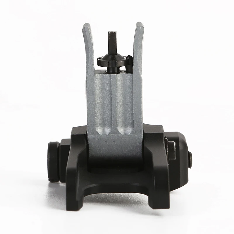 

Tactical Shooting Folding Front Rail Sight KAC Style MK12 MK18 RAS Steel Folding Sights BUIS Aiming For Airsoft Hunting Shooting