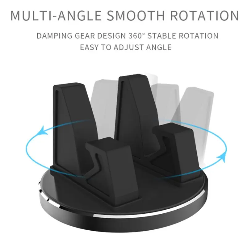 360 Degree Car Phone Holder Dashboard Sticking Mobile Phone Holder Stand Mount - Цвет: GY