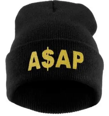 BLACK LIBERWOOD, унисекс, как можно скорее, вязаная шапка, повседневная, хип-хоп, A$ AP, шапки бини для осени и зимы, Skullies& Beanies для мужчин и женщин - Цвет: BLACK
