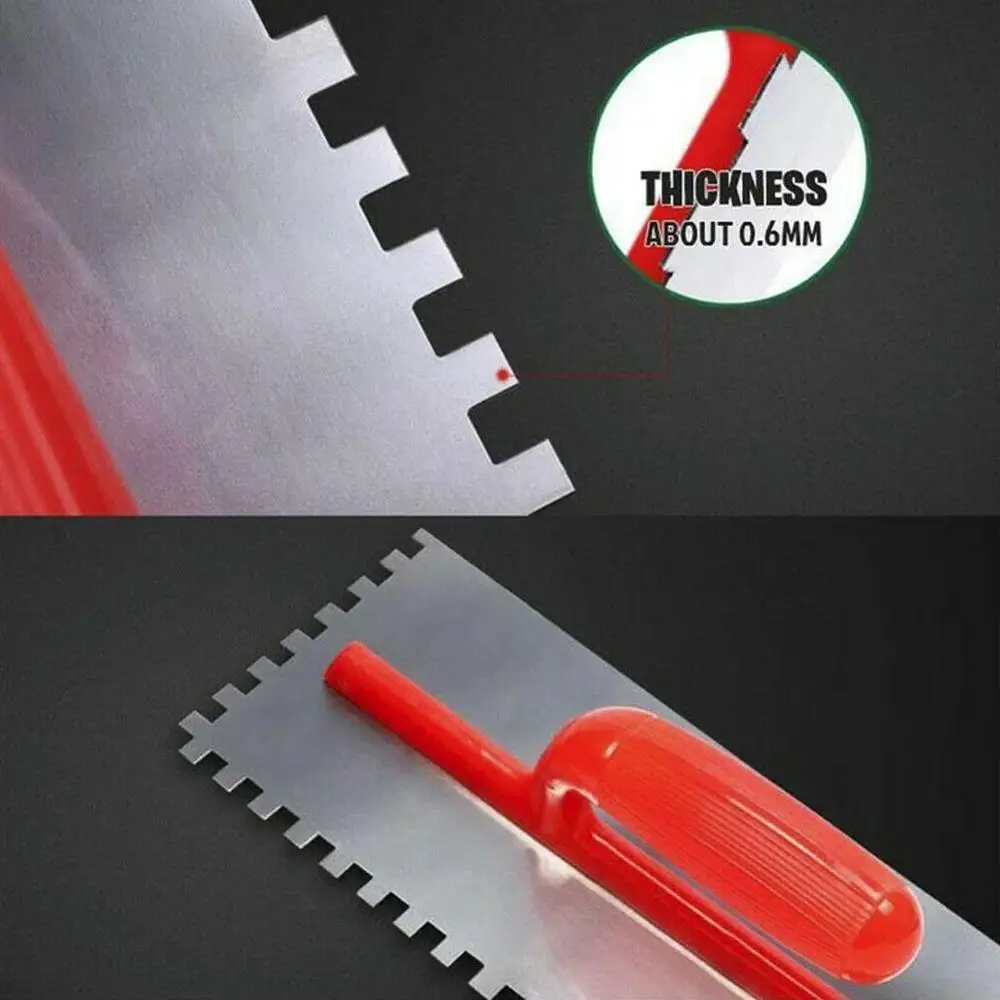 1PCS 28x12cm Plastering Finishing Trowel Steel Blade ABS Plastic Handle